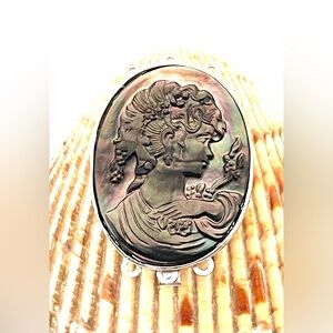 Sterling Abalone Fancy Necklace Box Clasp